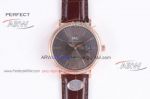 Perfect Replica RSS Factory IWC Portofino Grey Dial Rose Gold Automatic Watch